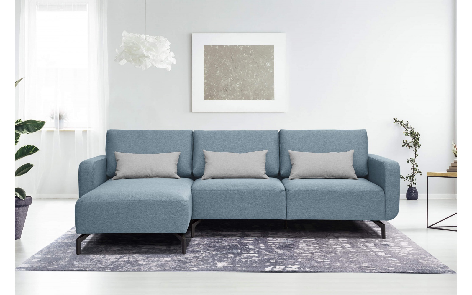 Canapé d'angle gauche 3 places DANNY