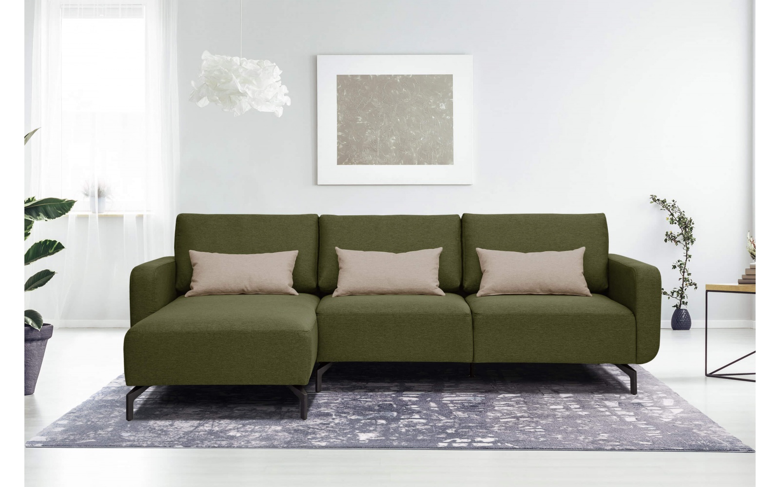 Canapé d'angle gauche 3 places DANNY