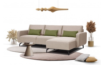 Canapé d'angle droit 3 places DANNY