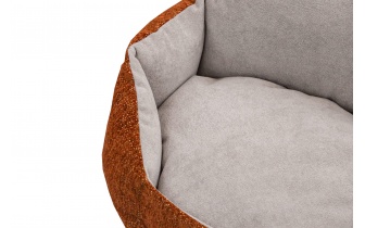 Panier pour chien et chat 70 x 55 cm orange + gris clair MICKEY