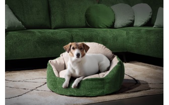 Panier pour chien et chat 70 x 55 cm vert + gris clair MICKEY