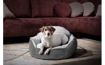 Panier pour chien et chat 70 x 55 cm gris + gris clair MICKEY