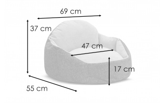 Panier pour chien et chat 70 x 55 cm gris foncé + rouge MICKEY