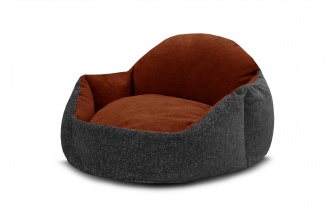 Panier pour chien et chat 70 x 55 cm gris foncé + rouge MICKEY