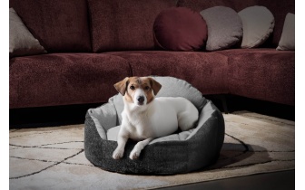 Panier pour chien et chat 70 x 55 cm gris foncé + gris MICKEY