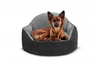 Panier pour chien et chat 70 x 55 cm gris foncé + gris MICKEY