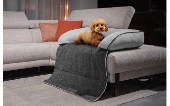 Panier pour chien et chat 100 x 120 cm gris foncé + gris clair DINA