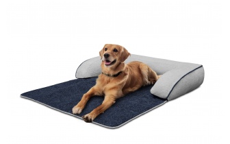 Panier pour chien et chat 100 x 120 cm bleu + gris clair DINA