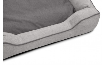 Panier pour chien et chat 100 x 80 cm gris clair + gris BONNIE