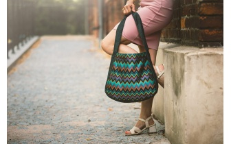 Sac cabas en tissu à motifs DIANE