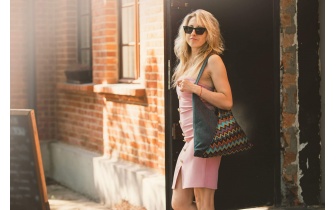 Sac cabas en tissu à motifs JADE