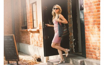 Sac cabas en tissu à motifs JADE