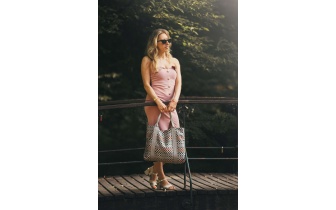 Sac cabas en tissu à motifs OCEANE