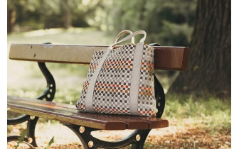 Sac cabas en tissu à motifs OCEANE