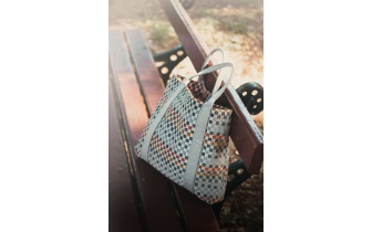 Sac cabas en tissu à motifs OCEANE