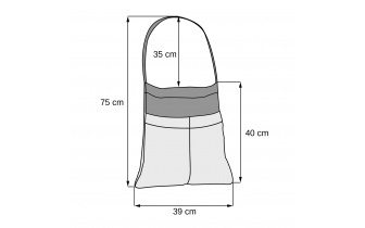 Sac cabas en tissu à motifs ELSA