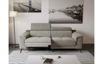 Canapé droit 3 places avec un relax électrique à côté gauche FIERO