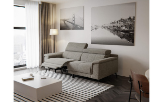 Canapé droit 3 places avec un relax électrique à côté gauche FIERO
