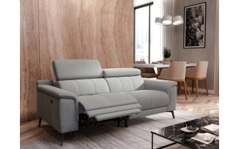 Canapé droit 3 places avec un relax électrique à côté gauche FIERO