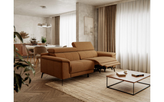 Canapé droit 3 places avec un relax électrique à côté droit FIERO