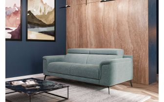 Canapé droit XXL 3 places avec appuie-têtes réglables FIERO