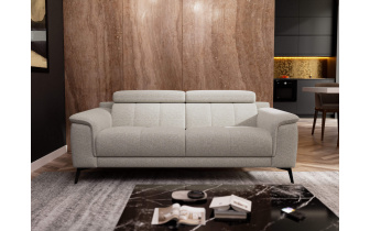 Canapé droit XXL 3 places avec appuie-têtes réglables FIERO