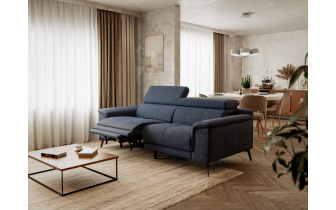 Canapé droit 3 places avec un relax électrique à côté gauche FIERO