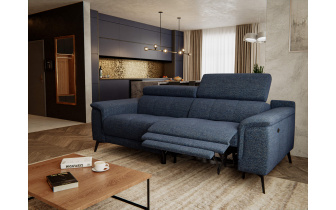 Canapé droit 3 places avec un relax électrique à côté droit FIERO