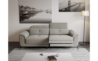 Canapé droit 3 places avec un relax électrique à côté droit AVENA