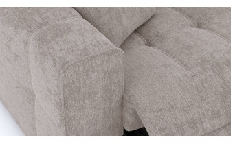 Canapé droit 3 places avec deux relax électriques QUARTZ