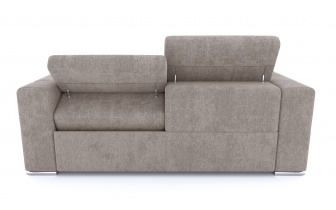 Canapé droit 3 places avec deux relax électriques QUARTZ