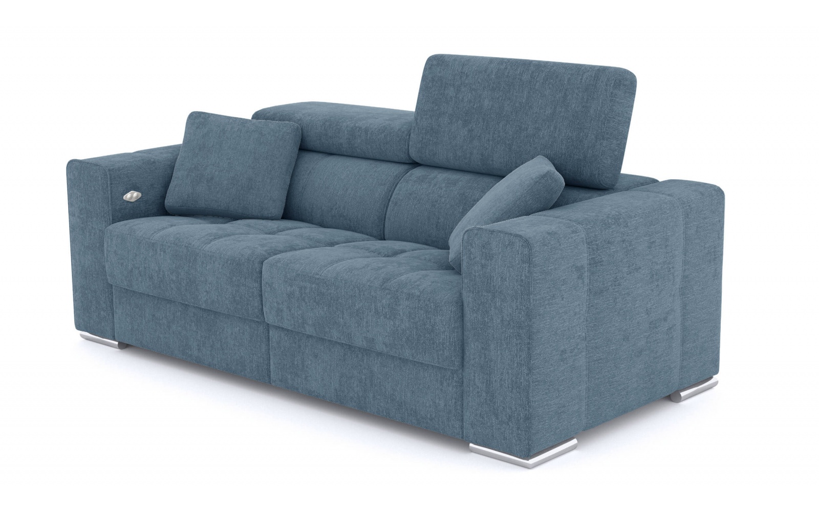 Canapé droit 3 places avec deux relax électriques QUARTZ