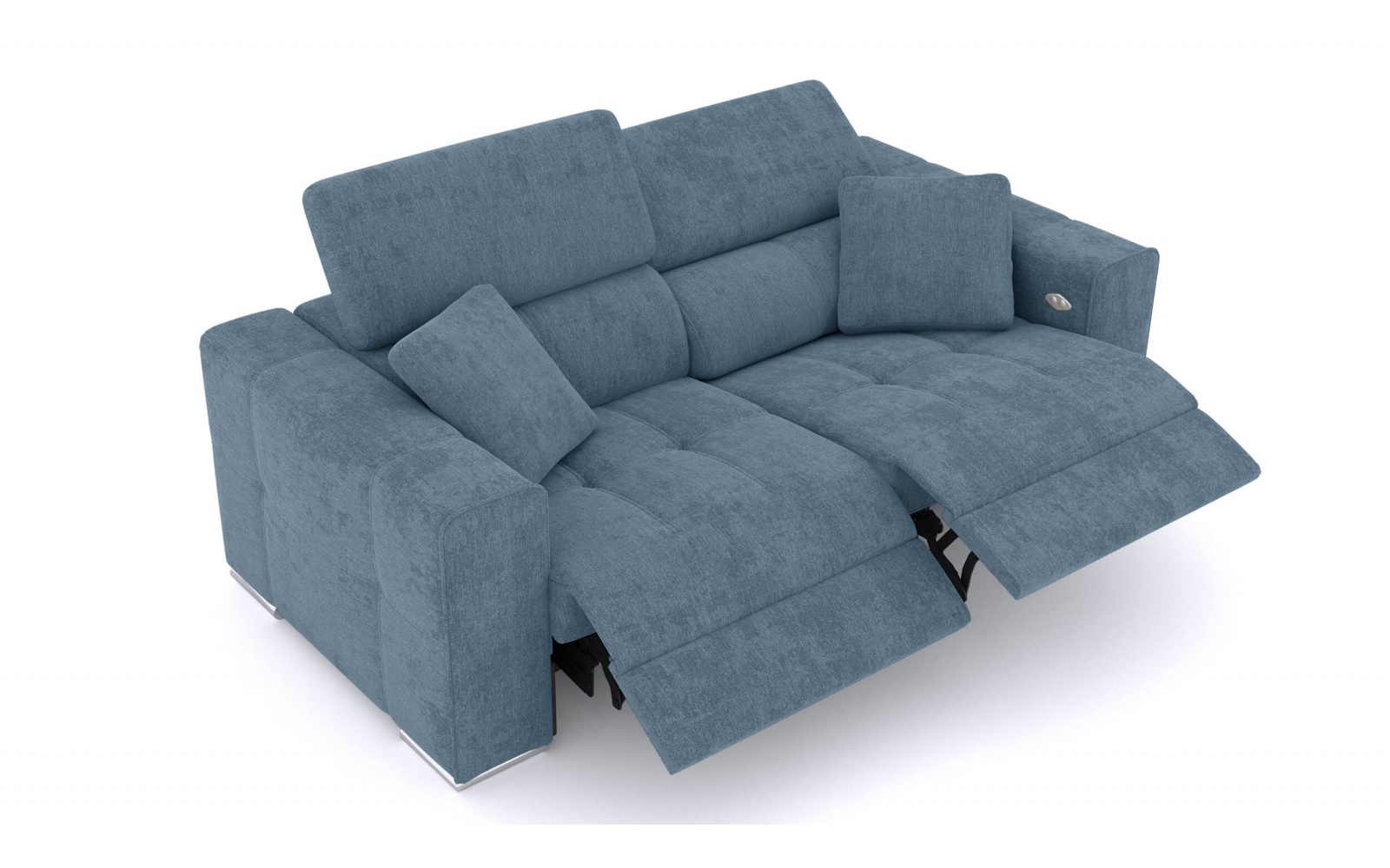 Canapé droit 3 places avec deux relax électriques QUARTZ