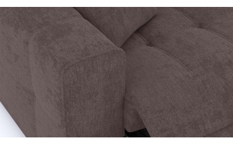 Canapé droit 3 places avec deux relax électriques QUARTZ