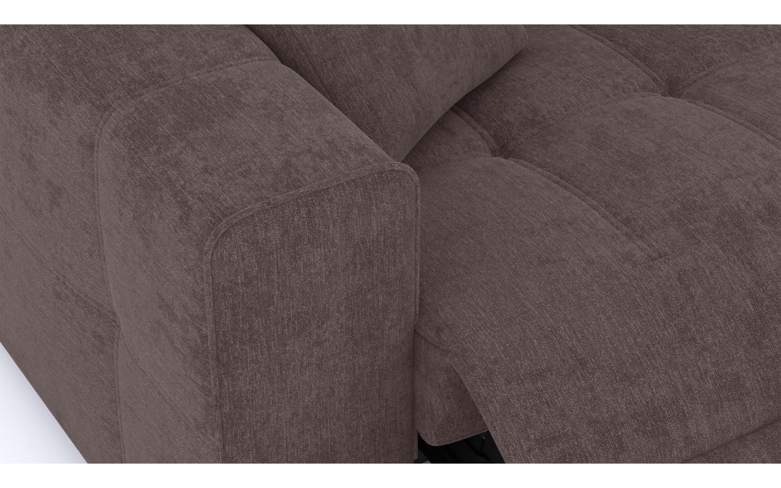 Canapé droit 3 places avec deux relax électriques QUARTZ