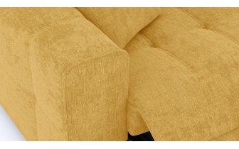 Canapé droit 3 places avec deux relax électriques QUARTZ