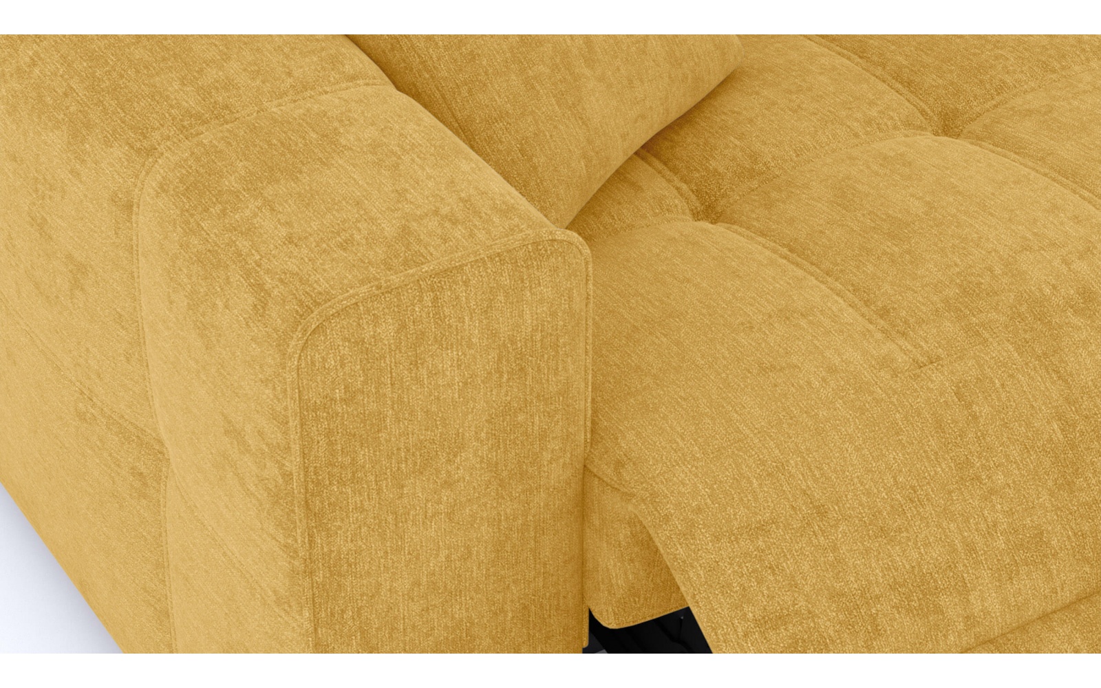 Canapé droit 3 places avec deux relax électriques QUARTZ