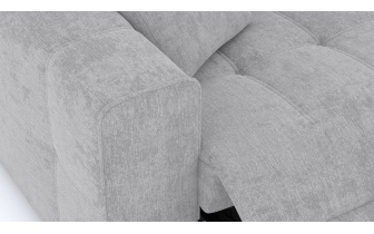 Canapé droit 3 places avec deux relax électriques QUARTZ