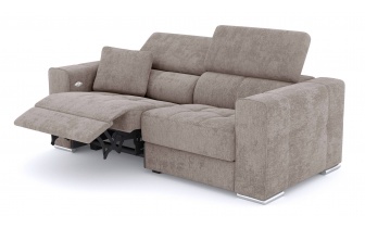 Canapé droit 3 places avec un relax électrique à côté gauche QUARTZ