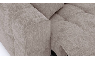 Canapé droit 3 places avec un relax électrique à côté gauche QUARTZ