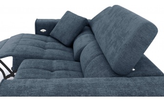 Canapé droit 3 places avec un relax électrique à côté gauche QUARTZ