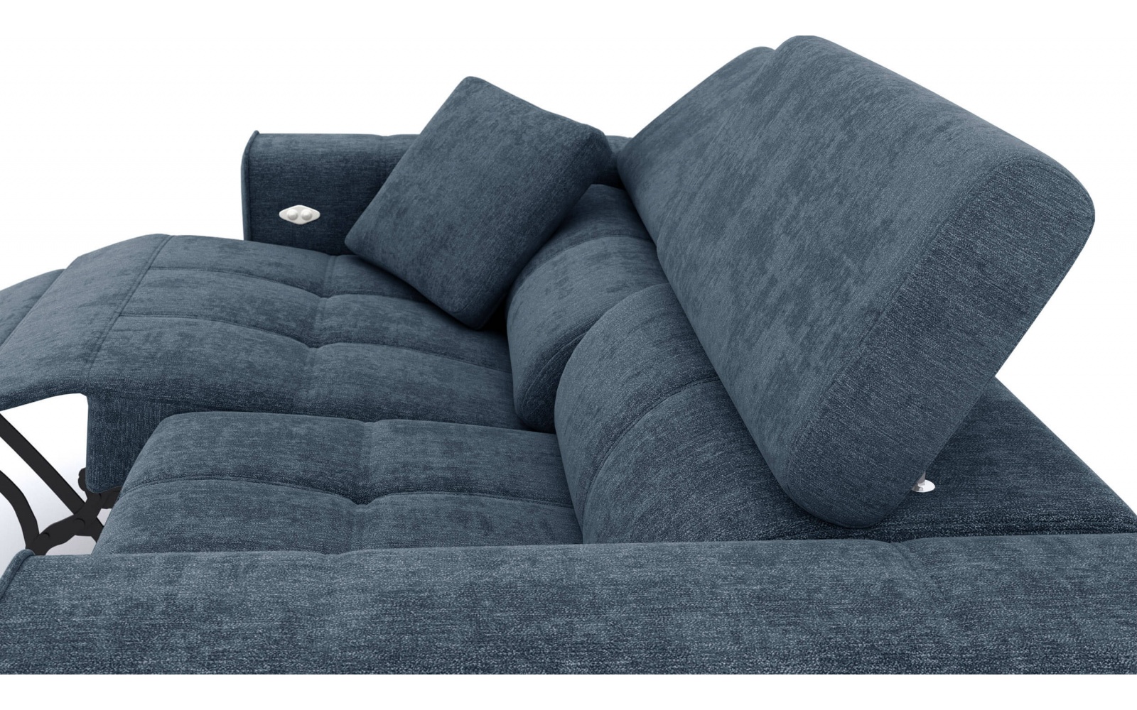 Canapé droit 3 places avec un relax électrique à côté gauche QUARTZ