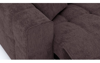 Canapé droit 3 places avec un relax électrique à côté gauche QUARTZ