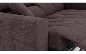 Canapé droit 3 places avec un relax électrique à côté gauche QUARTZ