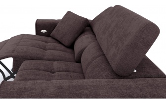 Canapé droit 3 places avec un relax électrique à côté gauche QUARTZ