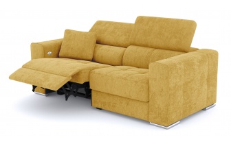 Canapé droit 3 places avec un relax électrique à côté gauche QUARTZ