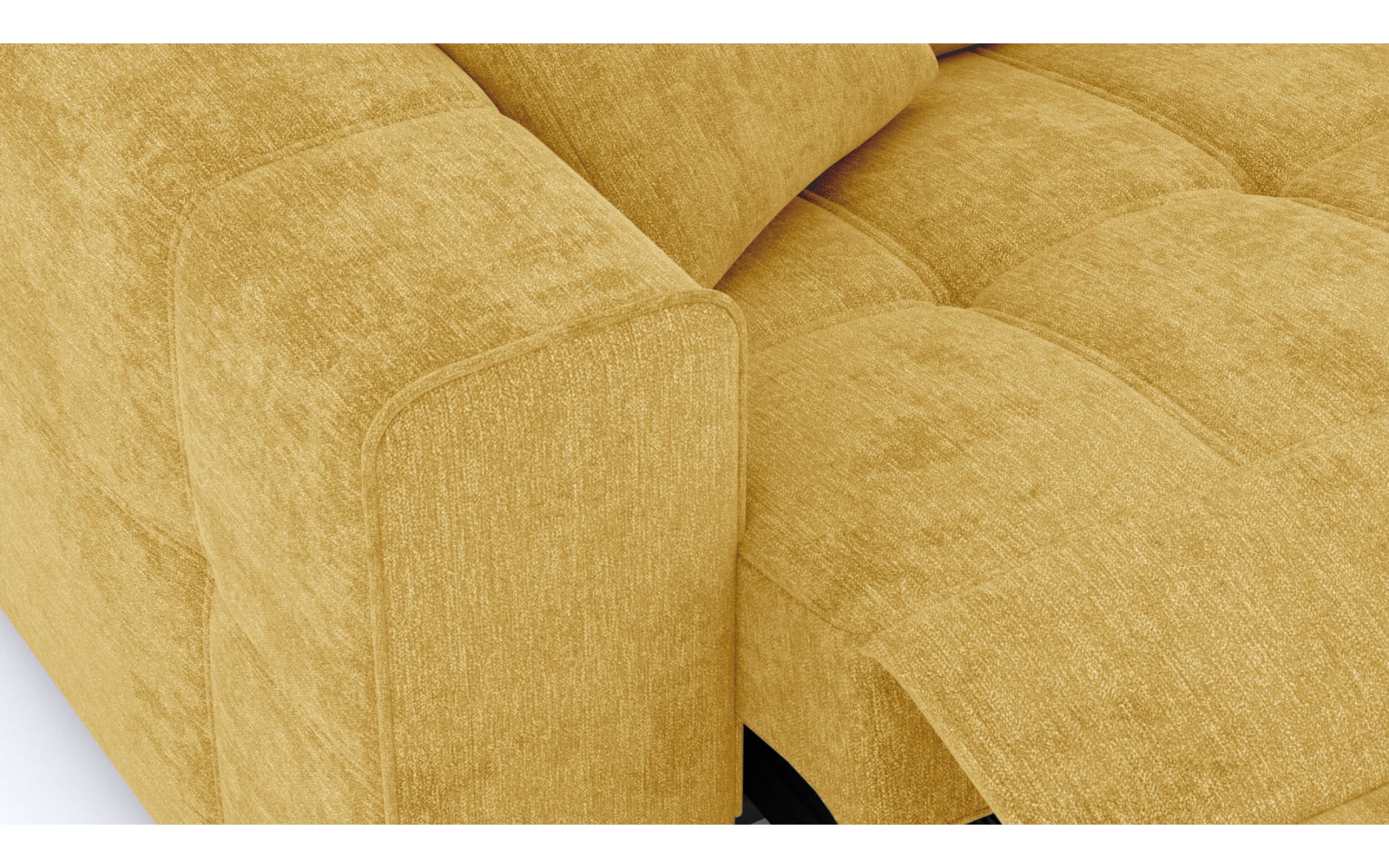 Canapé droit 3 places avec un relax électrique à côté gauche QUARTZ