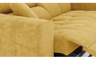 Canapé droit 3 places avec un relax électrique à côté gauche QUARTZ