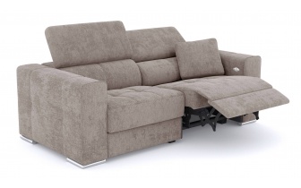 Canapé droit 3 places avec un relax électrique à côté droit QUARTZ