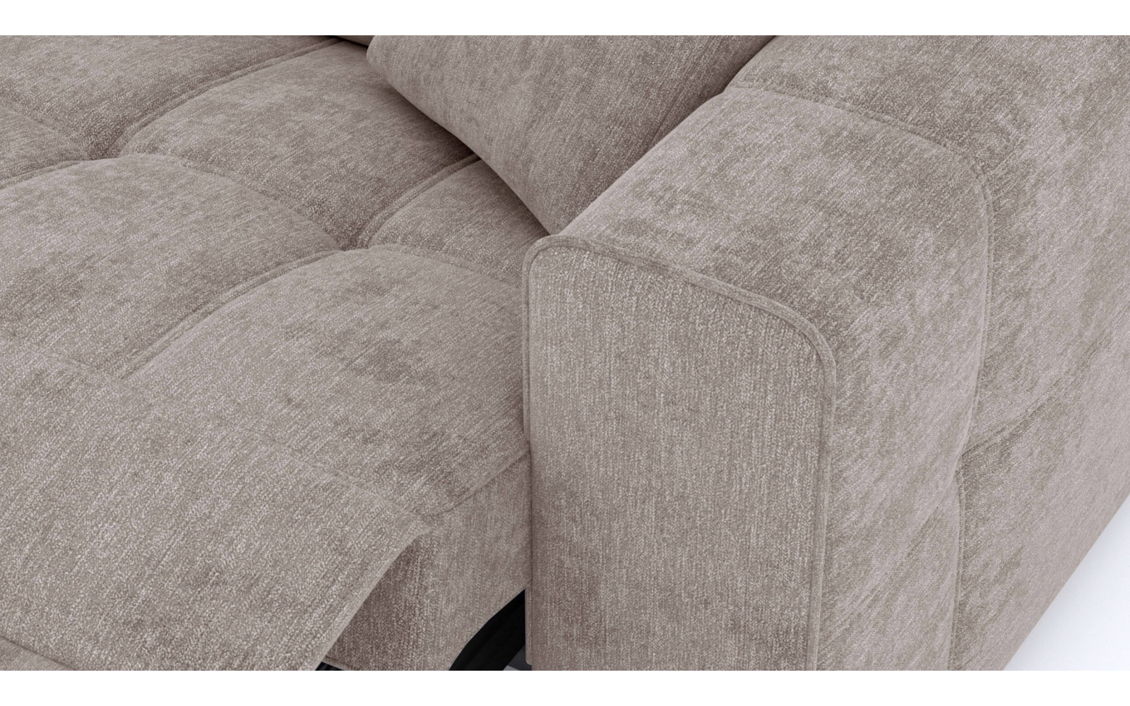 Canapé droit 3 places avec un relax électrique à côté droit QUARTZ